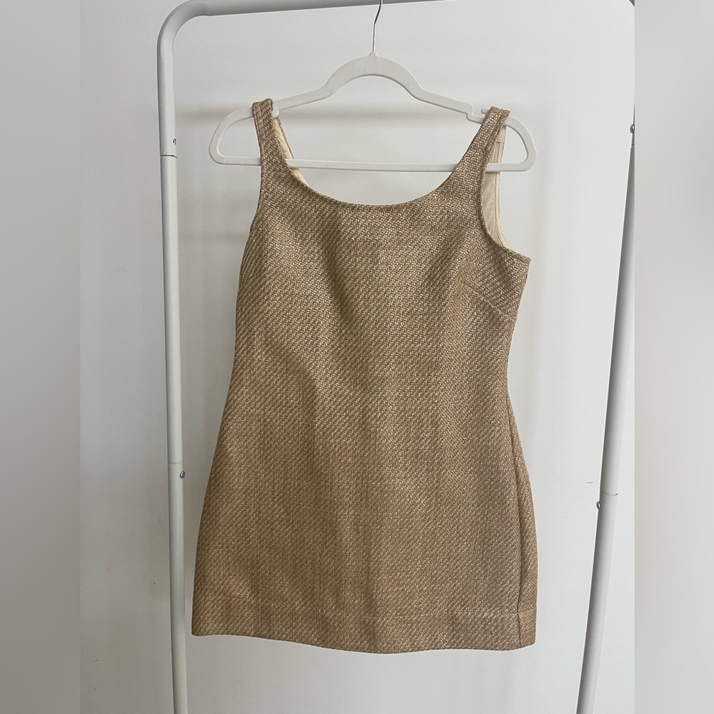 ANTONIO MELANI Natural Textured Dress